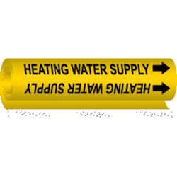 Brady Pipe Marker,Heating Water Supply,26in H 5703-II