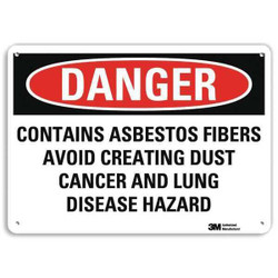 Lyle Danger Sign,7 in x 10 in,Aluminum U3-1256-NA_10x7