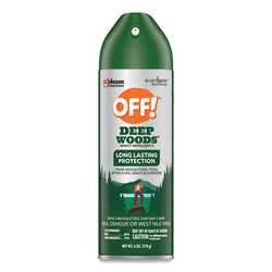 OFF!® Deep Woods Insect Repellent, 6 oz Aerosol Spray, 12/Carton 354266