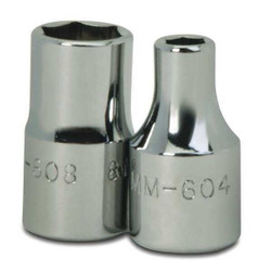 Williams Deep Socket,1/4" D,6Pt,7mm MMD-607