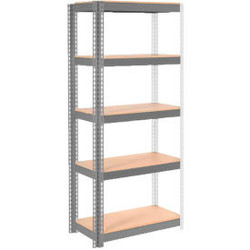 Global Industrial 5 Shelf Standard Duty Boltless Shelving Add On 36""Wx24""Dx60"