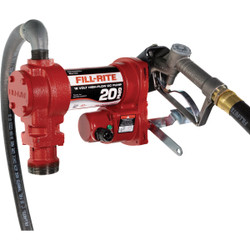Fill-Rite 12V DC 20 GPM Fuel Transfer Pump with Nozzle FR4210H