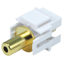 Monoprice Keystone Jack,0.5625 in,White 6576