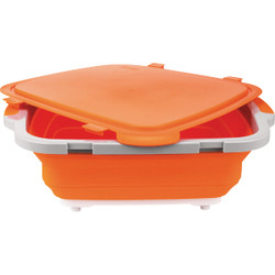 Drip EZ Orange 20 In. L. x 16.25 In. W. x 5.5 In. D. Collapsible BBQ Prep Tub