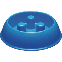 Boss Pet Pro Select 40 Oz. Blue Plastic Slow Feeder Bowl ZX7082 15