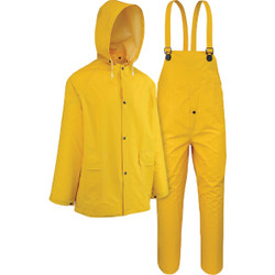 Boss Medium 3-Piece Yellow PVC Rain Suit B44035/M