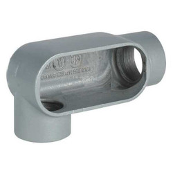 Hubbell Killark Conduit Outlet Body,Alum,Trd Sz 3/4in LR27SA