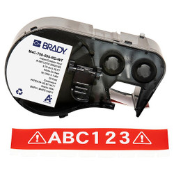 Brady Continuous Label Cartridge,Red,Gloss M4C-750-595-RD-WT