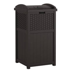 Suncast® 30 Gallon Trash Hideaway, Plastic, Black GHW1732BK