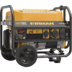 Firman 4550W Gasoline Powered Recoil Pull Start Portable Generator P03613