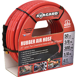 Avagard Rubber Air Hose Assembly 3/8in x 50ft AVG3850