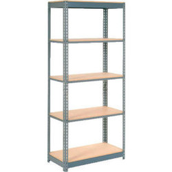 Global Industrial 5 Shelf Standard Duty Boltless Shelving Starter 48""Wx12""Dx72