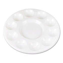 Chenille Kraft Paint Tray,Round,Plastic,White,PK10 5924