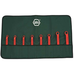 Wiha Box End Wrench Set,Chrome,Offset,SAE 21096