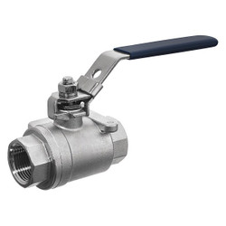 Usa Industrials Manual 2-Way Ball Valve,NPT,304 SS ZUSA-VLV-56