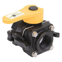 Banjo Manual 2-Way Ball Valve,NPT,Polypro DM150D