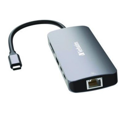 Verbatim® USB-C Pro Multiport Hub9 Port, Gray 32152