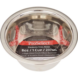 Boss Pet ProSelect 8 Oz. Heavy Stainless Steel Mirror Finish Dog Bowl ZW150 08