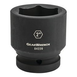 Impact Socket, 1 in Drive Size, 2-7/16 in Opening Size, 6-point, Standard Length