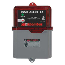 Sje-Rhombus Water Alarm, Audio, Visual, 120V AC TA-EZ-01HTB