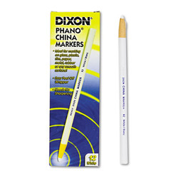 Dixon® China Marker, White, Dozen X00092