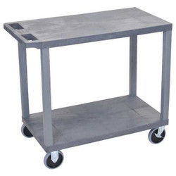 Luxor Cart,(2) Flat Shelves,18"x32" EC22HD-G