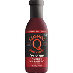 Kosmos Q 15. Oz. Cherry Habanero BBQ Sauce KOS-CHRRY-HAB-Single