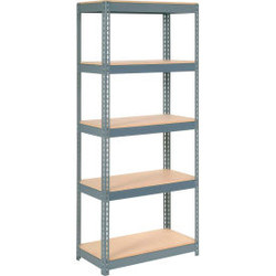 Global Industrial 5 Shelf Standard Duty Boltless Shelving Starter 36""Wx24""Dx60