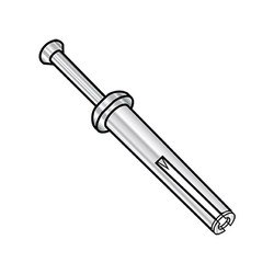 Manufacturer Varies Anchor Bolts,1/4x2 HAMMER DRIVE,PK100 1432ADH188