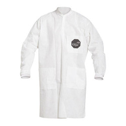 Dupont Lab Coat,L,White,ProShield(R),PK30 PB219SWHLG003000