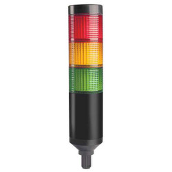 Dayton Tower Light,56mm,Steady,Flash,Red,Ylw,Gr 26ZT29
