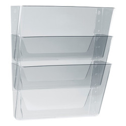 Storex Wall File,Clear,PK3 70245U06C