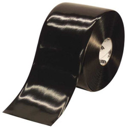 Mighty Line Floor Tape,Black,6 inx100 ft,Roll 6RBLK