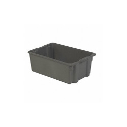 Lewisbins Stk and Nest Ctr,Gray,Solid,Polyethylene SN2818-10 Gray
