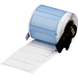 Brady Sleeve,1 3/4 in W,41/64 in H,Die-cut M6-375-175-342-WT