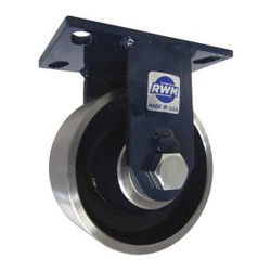 Rwm Plate Caster,Rigid,Steel,7 1/2"H 75-FSR-0625-R