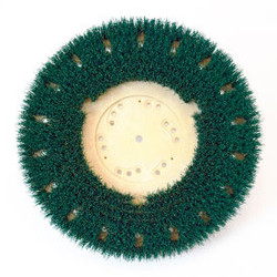 Global Industrial 13"" 22/120 Grit Scrub Brush for Concrete Green
