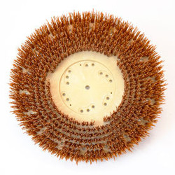Global Industrial 13"" 70/46 Grit Scrub Brush for Concrete Orange