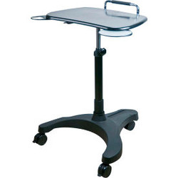 Aidata LPD008P Sit/Stand Mobile Laptop Cart Black