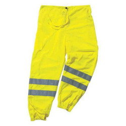 Ergodyne Pants,Hi-Vis,Class E,HV Lime,S/M 8910
