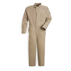 Bulwark FR Contractor Coverall,Khaki,L,HRC2 CEC2KH LN 44