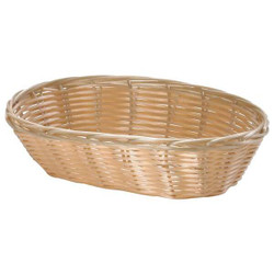Tablecraft Food Serving Basket,6 in W,Natural,PK12 1174W