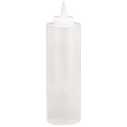 Tablecraft Squeeze Bottle,10.38",Clear,Plastic,PK12 124C-1