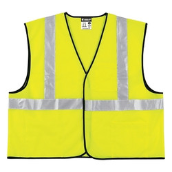Class II Economy Safety Vest, Solid, X-Large, Lime