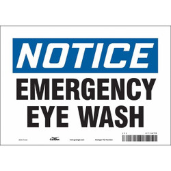 Condor Safety Sign,7 in x 10 in,Vinyl 471A75