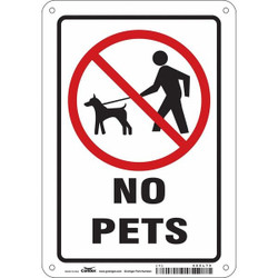 Condor Safety Sign,10 in x 7 in,Aluminum 485L79