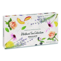 Bigelow® Benefits Wellness Tea Bags, Assorted Flavors, 64/Box RCB50568