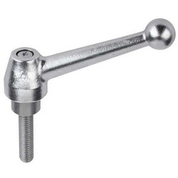 Kipp Adj. Handle,Natural,3/8-16 Thread Size K0121.11A4X30