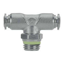 Aignep Usa Swivel Branch Tee,33/64" Hex,1/4" Tube 60210-04-02