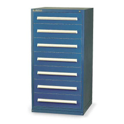 Vidmar ModDrwrCab,59"x30"x28",Dark Blue,7Drwr CU3189ALDB